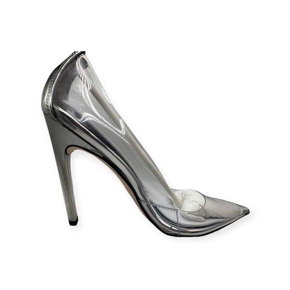 NWT Good American Cinderella clear lucite pumps/heels size 10 ga275p-x glass 002 - Picture 6 of 16